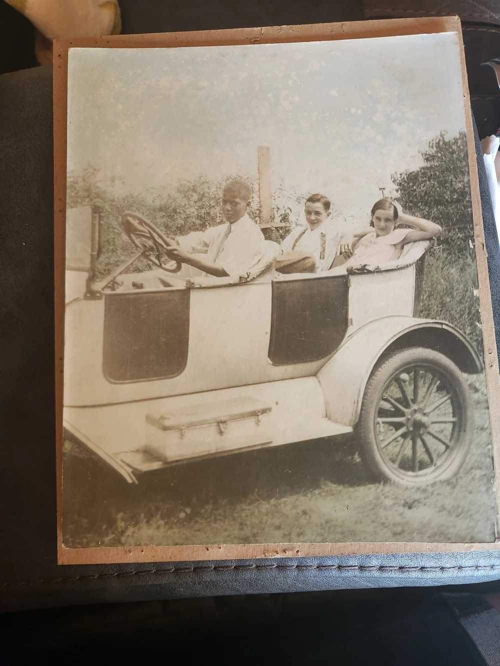 Antique Automobile Sepia Wall Art Print - Neutral Tones